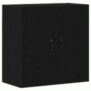 Helloshop26 - Armoire murale rangement pratique gain de place 60 x 31 x 60 cm en bois d'ingénierie chêne noir 02_0051810 - noir Bois massif 30002371