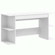 Helloshop26 - Bureau table poste de travail meuble d'ordinateur informatique étude 140 x 50 x 75 cm bois d'ingénierie blanc 02_0023520 - 3000214364124 Helloshop26 - Bureau table poste de travail meuble d'ordinateur informatique étude 140 x 50 x 75 cm bois d'ingénierie blanc 02_0023520 - 3000214364124