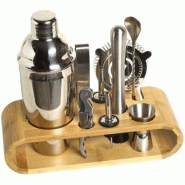Kit Mixology Luxe Cocktail Renoir avec shaker 750 ml et accessoires de bar complets - argenté inox 8059916195623