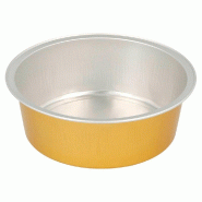 Moule tartelette aluminium argent/or 150ml Ø9,3x3,3cm - par 100
