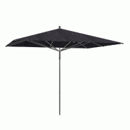 Parasol pour terrasse Pro Moorea rect.300x250cm - armature+toile+housse-charbon