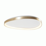 ROSSINI ILLUMINAZIONE Plafonnier Led Lotus 48W 3000K Ip20 - Plafonnier Asymétrique En Métal Doré Satiné, Design Fin Et Élégant - Groupe Rossini