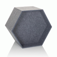 Séparateur acoustique / absorbeur de son FLEXMIUT STORE B 36x54,5x25 modulaire PET plastique gris hjh OFFICE - gris polyester 892006