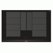 SIEMENS Table De Cuisson à Induction 80cm 4 Feux 7400w Flexinduction Noir ex875lyv1e - noir 4242003786338