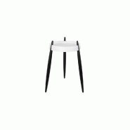 Zafferano Table Basse LIOLÀ h67cm Blanc Frêne Noir - blanc 8058945336090