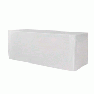Zown Housse lisse pour table XXL200 – Blanc - blanc polyester SPTTP-00416