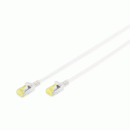 ASSMANN DIGITUS Câble de raccordement fin CAT 6 U/UTP, 1 m, gris - gris DK-1617-010S