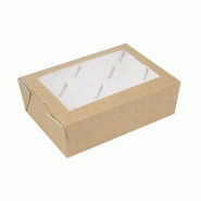 Boîte avec fenêtre The pack carton ondulé 1000 ml 12x17x5.5cm - par 200