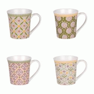 Coffret de 4 mugs Chester 38 cl - Décoré Rond Porcelaine Table Passion 13.5x9.6 cm - multicolore porcelaine 3106232313219 Coffret de 4 mugs Chester 38 cl - Décoré Rond Porcelaine Table Passion 13.5x9.6 cm - multicolore porcelaine 3106232313219