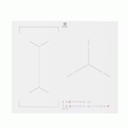 ELECTROLUX Table De Cuisson Induction 3 Feux 7350w Blanc EIV63342CW/1 - blanc 7333394123035