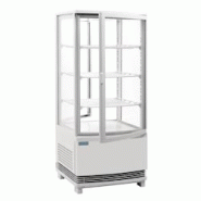 Equipementpro - Vitrine réfrigérée positive blanche porte incurvée 86Litres - blanc VRCB507 Equipementpro - Vitrine réfrigérée positive blanche porte incurvée 86Litres - blanc VRCB507
