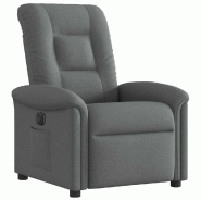 Fauteuil inclinable électrique Gris foncé Tissu Modèle Kermelis - 8721102962172