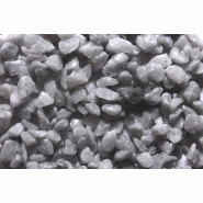 Granulat de marbre blanc bleuté des Pyrénées - Différentes granulométries disponibles Granulat de marbre blanc bleuté des Pyrénées - Différentes granulométries disponibles