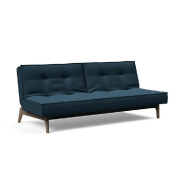 INNOVATION LIVING  CANAPÉ CONVERTIBLE SPLITBACK  EIK 115*200 CM CHÊNE FUMÉ TISSU ARGUS NAVY BLUE