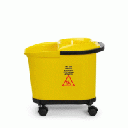 ITALCONCEPT Seau serpillière, HENDI, 16L, Jaune, 405x296x(H)340mm - 8711369873397