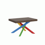 Itamoby Table extensible 90x120/224 cm Volantis Noce structure 4/B - marron 8050598100783