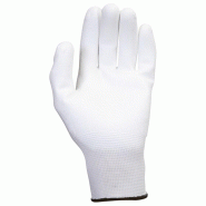 KS Tools Boîte de 12 paires de gants microfibres blancs, T.10 - 4042146790809