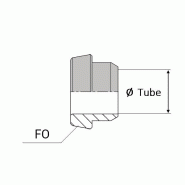 Manchette à emmanchement à souder - Côte métrique - OMAS000406 - Ø 9/16' (14.28 mm) - Ø tube 6.0 mm_0
