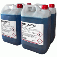 Pack de 4 bidons de liquide de rinçage professionnel 5 kg BRILLANTIC pour lave-vaisselle automatiques de cuisine professionnelle CHR. - BRILLANTIC x4