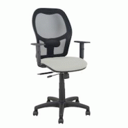 Piqueras y Crespo Silla Alocén traslack malla negra asiento bali gris claro brazos regulables - gris multi-matériau 345TKM840B40B10CRN Piqueras y Crespo Silla Alocén traslack malla negra asiento bali gris claro brazos regulables - gris multi-matériau 345TKM840B40B10CRN