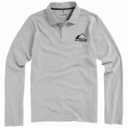 Polo manches longues pour homme Oakville - 100% coton - 200 g/m² - Col côte en tricot plat Polo manches longues pour homme Oakville - 100% coton - 200 g/m² - Col côte en tricot plat