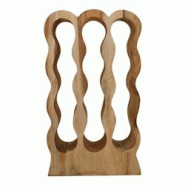 SIT Möbel Casier à vin | pour 12 bouteilles | Bois de suar naturel | L 39 x P 18 x H 66 cm - beige 07997-15 SIT Möbel Casier à vin | pour 12 bouteilles | Bois de suar naturel | L 39 x P 18 x H 66 cm - beige 07997-15
