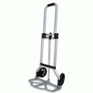 Viso diable en aluminium pliable charge 70 kg deux roues - hauteur ouvert 96cm, bavette l48 x p26 cm Viso diable en aluminium pliable charge 70 kg deux roues - hauteur ouvert 96cm, bavette l48 x p26 cm