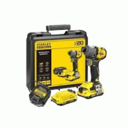 Visseuse A Impacts - Stanley - Sfmcf830d2k-qw - 203 Nm - 18v - 2 Batteries 2 Ah - 5035048835203 Visseuse A Impacts - Stanley - Sfmcf830d2k-qw - 203 Nm - 18v - 2 Batteries 2 Ah - 5035048835203