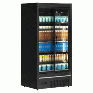 Vitrine réfrigérée 2 portes - 555L - Noir | Tefcold - MDCA937HB