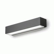 Applique Murale Led Ges963C 20W Double Émission 919Lm 3000K En Aluminium Moulé Sous Pression Gris Anthracite - Applique D'Extérieur Ip65 - Gea Luce