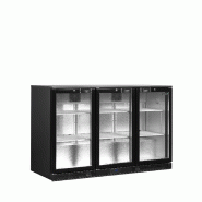 Arrière bar réfrigéré 3 portes DB301H-3 noir TEFCOLD