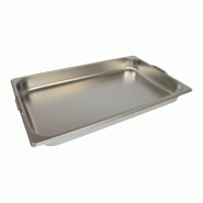 Bac Gastro Inox AISI 304 GN 1/1 Plein H. 55 mm avec anses - Gastroland - 3701666010811