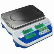 Balance de comptoir compteuse homologuée - Capacité de 4 à 40 kg - Précision de 1 à 10 g - Modèle avec vignette verte et options de calibrage Balance de comptoir compteuse homologuée - Capacité de 4 à 40 kg - Précision de 1 à 10 g - Modèle avec vignette verte et options de calibrage