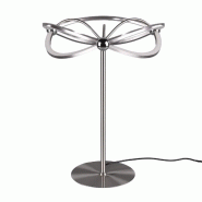 Lampe de table Led intégrée, 26W, 3000K, 2500 lm, Métal nickel mat - Trio -  Charivari - cuivre 4017807454017