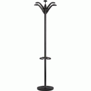 Unilux 100340711 Flora Portemanteau sur pied à Tête Tournante avec 6 Patères et 12 Crochets avec Porte-Parapluies et Egouttoir - Montage rapide 3mi_0