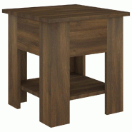 VidaXL Table basse chêne marron 40x40x42 cm bois d'ingénierie Modèle Solstice Horizon - 813082XL