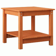 VidaXL Table basse Marron cire 50 x 50 x 45 cm Bois massif en pin Modèle Unique Horizon - 858232