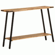 VidaXL Table console 110x30x75 cm bois de manguier massif Modèle Balcon Pi Plus - 373615