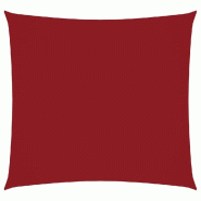 VidaXL Voile de parasol tissu oxford carré 2x2 m rouge Modèle Outdoor Soleil - rouge 135630