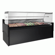 Vitrine comptoir réfrigérée droite EVERT 2480 mm - 1 étagère