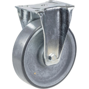 Roulette fixe de 160 mm avec polyuréthane thermoplastique gris conducteur d'électricité Roulette fixe de 160 mm avec polyuréthane thermoplastique gris conducteur d'électricité