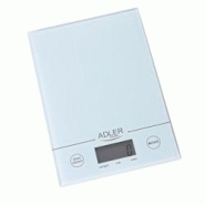 Balance de cuisine Adler AD 3138 blanche - Charge max 1kg - précision 1g - Ecran LCD - 3701123977527 Balance de cuisine Adler AD 3138 blanche - Charge max 1kg - précision 1g - Ecran LCD - 3701123977527