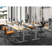 Bureau LOG-IN réglable en hauteur électrique, design ergonomique pour entreprise ou home office_1