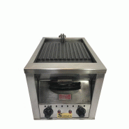 Grill plaque rainurée d'occasion - 230V, 3,5 kW, 250 x 360 mm, 40/50 pièces/heure Grill plaque rainurée d'occasion - 230V, 3,5 kW, 250 x 360 mm, 40/50 pièces/heure