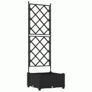 Helloshop26 - Cache-pot de jardin moderne extérieur 40 x 40 x 125,5 cm durable design chic en acier noir 02_0058533 - noir acier 3000240644290 Helloshop26 - Cache-pot de jardin moderne extérieur 40 x 40 x 125,5 cm durable design chic en acier noir 02_0058533 - noir acier 3000240644290