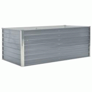 Helloshop26 - Jardinière 160 x 80 x 45 cm acier galvanisé gris 02_0000793 - 3000071261536 Helloshop26 - Jardinière 160 x 80 x 45 cm acier galvanisé gris 02_0000793 - 3000071261536