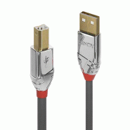 LINDY 5m USB 2.0 Type A/B Cable Cromo Line 480Mbit/s