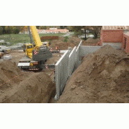 Mur de soutènement béton industriel