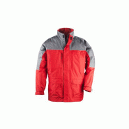 Parka ripstop gris/rouge txl