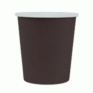 Pot en carton 120ml Ø6/4.5x6.5cm noir- par 1000